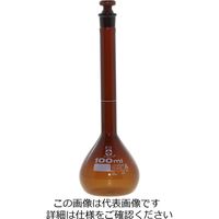柴田科学 メスフラスコ 茶 スーパーグレード 100mL 1個 020070-100（直送品）