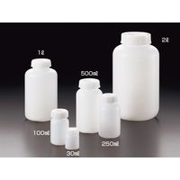 サンプラテック（SANPLATEC） PE広口瓶 250ml ※ケース販売（100本入り） 02084c 1箱（100個）（直送品）
