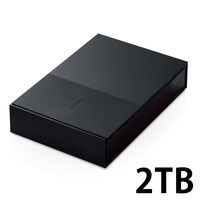 HDD 外付け デスクトップ 番組録画向け USB3.2(Gen1) ブラック 1/2/4TB ELD-GTV エレコム