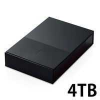 HDD 外付け デスクトップ 番組録画向け USB3.2(Gen1) ブラック 4TB ELD-GTV040UBK エレコム 1個（直送品）