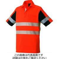 タカヤ商事 高視認性安全半袖ポロ オレンジ L TU-NP22-31-L 1枚（直送品）