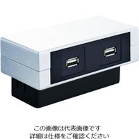 ナイキ マルチコンセントユニット （USB+USB） MCU-UU-SV 1個 214-5558（直送品）