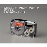 エスコ（esco） 18mm テープカートリッジ（透明に白文字） 1セット(4個) EA761DR-118C（直送品）
