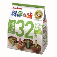 【アスクル】インスタント味噌汁 たっぷりお徳 料亭の味減塩 1袋(32 