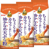 ニップン 油少なめ天ぷら粉 500g 1セット（3個）