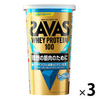 ザバス（SAVAS） ホエイプロテイン100 ヨーグルト風味 14食分 1セット（3袋） 明治 プロテイン