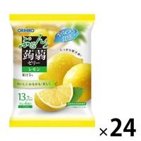 ぷるんと蒟蒻ゼリーパウチ レモン 1セット（24袋） オリヒロ 栄養補助ゼリー