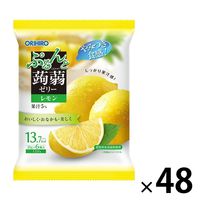 ぷるんと蒟蒻ゼリーパウチ レモン 1セット（48袋） オリヒロ 栄養補助ゼリー