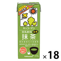 キッコーマン 豆乳飲料 抹茶 200ml 1箱（18本入）