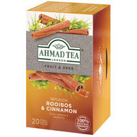 【ハーブティー】AHMAD TEA (アーマッドティー）ルイボス&シナモン ティーバッグ 1箱（20バッグ入）【ノンカフェイン】