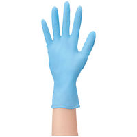 川西工業　ニトリル使いきり手袋　ストロング　粉なし　ブルー　S　1箱（100枚入）（わけあり品）