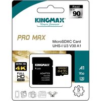MicroSDXC UHS-1 U3　64GB　Promax KM64GMCSDUHSPM1A 1枚 キングマックス（直送品）