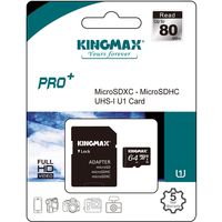 MicroSDXC UHS-1 64GB　Pro KM64GMCSDUHSP1A-1 1枚 キングマックス（直送品）