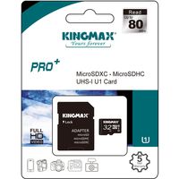MicroSDHC UHS-1 32GB　Pro KM32GMCSDUHSP1A-1 2枚 キングマックス（直送品）