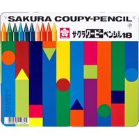 サクラクレパス　クーピーペンシル１８色（缶入）　　　　　　kari20180118-083　1個（直送品）