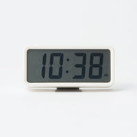無印良品 デジタル時計・中（アラーム機能付） ホワイト/型番：MJ-DCMW1 15831999 良品計画