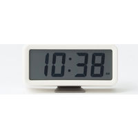 無印良品 デジタル時計・小（アラーム機能付） ホワイト/型番：MJ-DCSW1 15832019 良品計画
