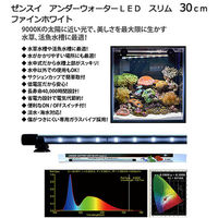 ZENSUI（ゼンスイ） アンダーウォーターLED スリム 30cm ファインホワイト 水槽用照明 水中ライト 熱帯魚 水草 331244 1個（直送品）