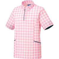KAZEN（カゼン） ニットポロシャツ KZN230 ピンク LL 医療白衣 1枚（直送品）