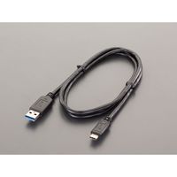 エスコ（esco） 1.0m USBケーブル（CAタイプ） 1セット（2m：1m×2個） EA764AC-31（直送品）