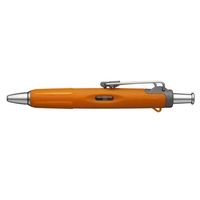 エスコ（esco） 0.7mm ボールペン・加圧式（黒／オレンジ） 1セット（10個） EA765MG-4（直送品）