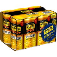 アサヒ飲料 アサヒ ワンダ 金の微糖 6缶パック 185gX6 x5 3501728 1箱(5入)（直送品）