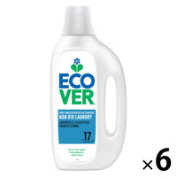 エコベール ECOVER 洗濯洗剤 液体 ランドリーリキッド ラベンダー＆ユーカリの香り 本体 1.5L 1セット（6個入）ジョンソン