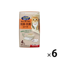 ニャンとも シート 清潔トイレ 脱臭・抗菌シート 24枚（4枚入×6袋）猫砂 花王