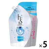 h＆s for menエイチアンドエス薬用シャンプースカルプEXクールメントールの香り超特大詰め替え900mL 5個 メンズ
