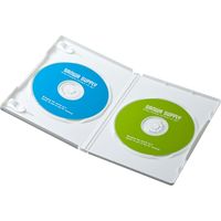 サンワサプライ DVDトールケース（2枚収納） DVD-TN2 N