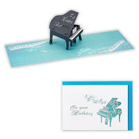 日本ホールマーク 誕生お祝い グリーティングカード　立体 レーザーピアノ 800338 6枚（直送品）