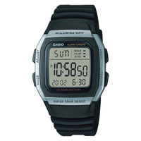カシオ 腕時計 デジタル W-96H-1AJH 5気圧防水 ブラック 1個