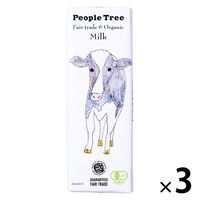 People Tree（ピープルツリー） オーガニックミルク 3個 フェアトレードカンパニー チョコレート 輸入菓子