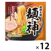 袋麺 麺神（めがみ） 濃香味噌 超極太麺 120g 1セット（12個） 明星食品