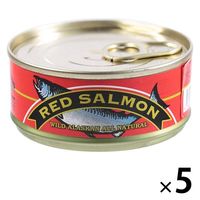 カルディコーヒーファーム オーバーシーズ アラスカ レッドサーモン（紅鮭水煮缶） 106g 1セット（5個） 缶詰