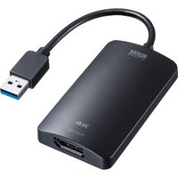 サンワサプライ USB3.2-DisplayPortディスプレイアダプタ(4K対応） USB-CVU3DP1 1個（直送品）