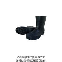 喜多 安全ショートPVC長靴 ブラック 3L（XL）（27.5～28.0） KR7460-BK-3L 1足 235-5620（直送品）