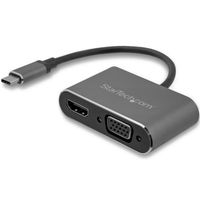 StarTech.com USB-C - VGA/HDMIアダプタ 4K/30Hz対応 CDP2HDVGA 1個（わけあり品）