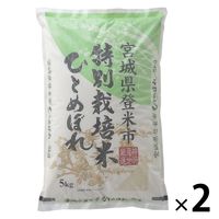 【精白米】宮城県登米産ひとめぼれ 5kg 【特別栽培米】 2袋 米 お米 令和3年産