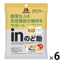 inのど飴＜りんご味＞ 6袋 森永製菓 のど飴 キャンディ