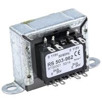 RS PRO シャーシ取り付け電源トランス1次:2 X 115V ac2次:24V ac電力:6VA 503-962（直送品）