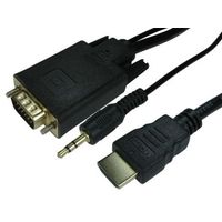 RS PRO HDMIケーブル 長さ:1m HDMI-VGA A:オス コネクタ B:オス 192-4517（直送品）