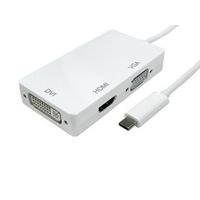 アールエスコンポーネンツ RS PRO USBビデオアダプタ USB 3.1 to DVI， HDMI， VGA 192-4722 1個（直送品）