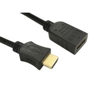 RS PRO HDMIケーブル 長さ:1m， HDMI ー HDMI， A:オス， コネクタ B:メス 186-3015（直送品）
