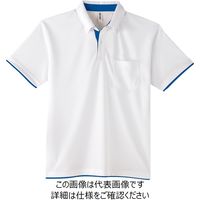 トムス 4.4オンスドライレイヤードBDポケット付ポロシャツ ホワイト×ロイヤルブルー SS 00315-AYP-732-SS（直送品）