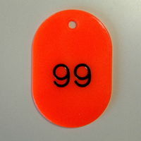 クラウングループ 番号札　番号入〔大５１ー１００〕　赤 CR-BG42-R 1セット（直送品）