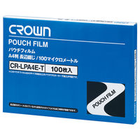 クラウングループ パウチフィルム　Ａ４Ｅ（１００枚入） CR-LPA4E-T 1箱（直送品）