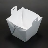 エースパック テイクアウト容器 カフェキュートボックス 本体 白 004464305 1セット(400個入×1袋 合計400個)（直送品）