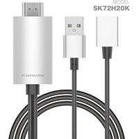 変換ケーブル 2m USB-A[メス]/USB-A[オス]（給電用）-HDMI[オス] TSK72H20 多摩電子工業