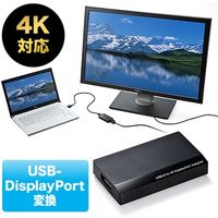 サンワダイレクト USB-DisplayPort変換アダプタ 500-KC009DP 1個（直送品）